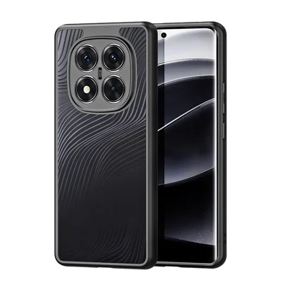 DUX DUCIS For Xiaomi Redmi Note 14 Pro+ 5G Case  Aimo Series TPU+PC Matte Drop-proof Phone Cover (REACH Certification) - Black