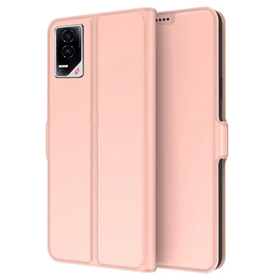 For Honor GT Case Shockproof TPU Inner Shell Leather Phone Cover Card Slot - Rose Gold