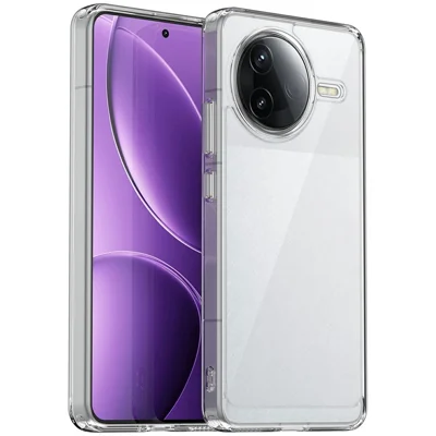For Xiaomi Poco F7 Pro 5G / Redmi K80 5G Case TPU + Acrylic Protective Clear Phone Cover - Transparent