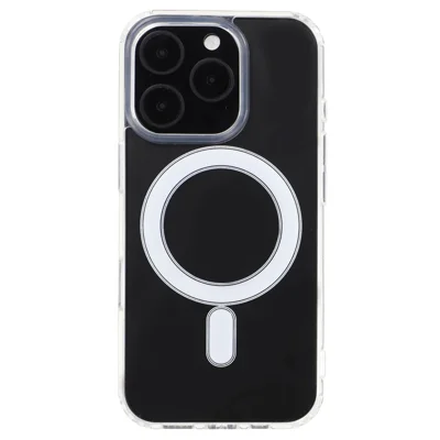 Voor iPhone 16 Pro-hoesje compatibel met MagSafe TPU + Acryl transparant telefoonhoesje