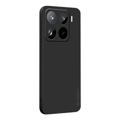PINWUYO For Xiaomi 15 Pro Phone Case  Soft Matte TPU Mobile Back Cover - Black