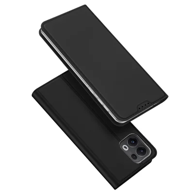 DUX DUCIS For Oppo Reno13 Pro 5G Case  Skin Pro Series Leather Stand Cover Card Holder - Black
