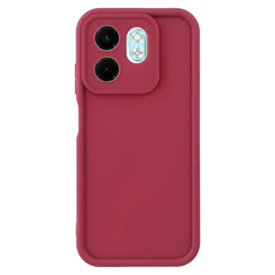 For Infinix Smart 9 4G / Hot 50i 4G Case Grooved Design TPU Anti Slip Phone Cover - Red