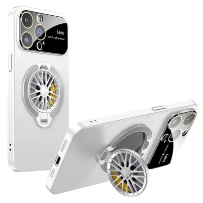 For iPhone 14 Pro Max Case Compatible with MagSafe Hard PC Kickstand Phone Cover - Ivory White
