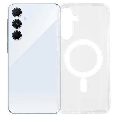 For Samsung Galaxy A26 5G Magnetic Case TPU + Acrylic Clear Phone Cover