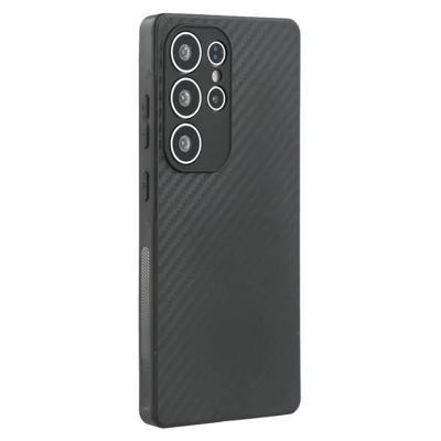For Samsung Galaxy S25 Ultra Case Flexible TPU Carbon Fiber Texture Shockproof Phone Cover
