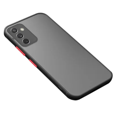 For Samsung Galaxy S24 FE Case TPU + PC Matte Anti Drop Phone Back Cover - Black