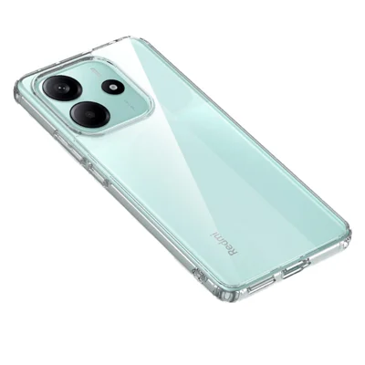 For Xiaomi Redmi Note 14 4G (163.25mm) Case PC + TPU Phone Cover Airbag Protection - Transparent