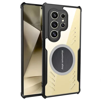 Voor Samsung Galaxy S23 Ultra Hoesje Versterkte Hoeken TPU + Acryl Warmteafvoer Telefoonhoes