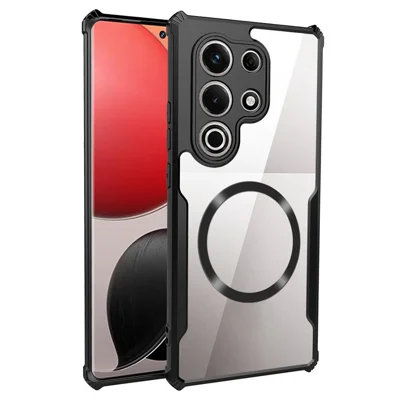 For itel S25 Ultra Magnetic Case Reinforced Corners TPU + Acrylic Phone Cover