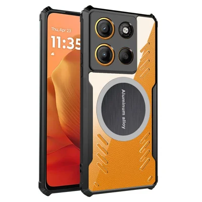Voor Motorola Moto G15 4G hoesje Versterkte hoeken TPU + Acryl Warmteafvoer telefoonhoes