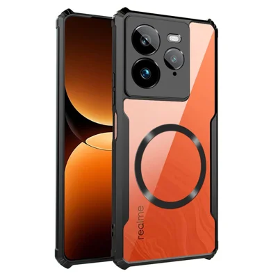 For Realme GT 7 Pro 5G Magnetic Case Reinforced Corners TPU + Acrylic Phone Cover