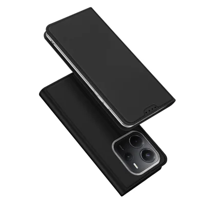 DUX DUCIS For Xiaomi Redmi Note 14 4G (163.25mm) Case  Skin Pro Series Leather Cover Card Holder - Black