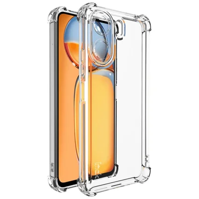 IMAK UX-4 Series For Xiaomi Redmi 13C 4G / Poco C65 4G Case Straight Frame Four Corner Shockproof Clear TPU Cover