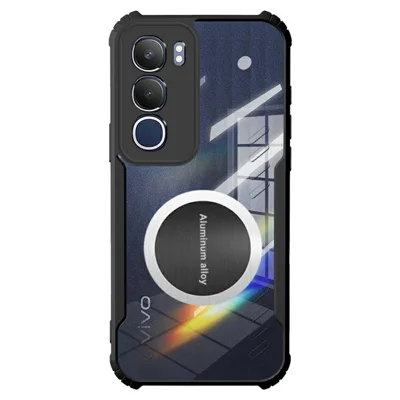 For vivo Y19s 4G Case Reinforced Corners TPU + Acrylic Heat Dissipation Phone Cover