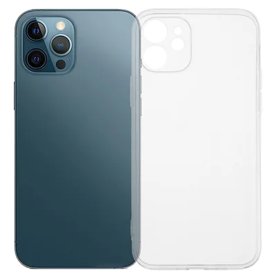 For iPhone 12 Pro 6.1 inch TPU Phone Case 1.2mm Ultra Thin Crystal Clear Cover