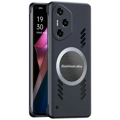 For Honor 300 Pro Case Hard PC Frameless Heat Dissipation Phone Cover - Black
