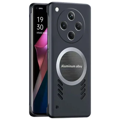 For Oppo Find X8 5G Case Hard PC Frameless Heat Dissipation Phone Cover - Black