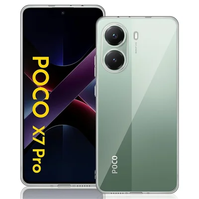 Voor Xiaomi Poco X7 Pro 5G hoesje Anti-vingerafdruk Kristalhelder TPU telefoonhoes