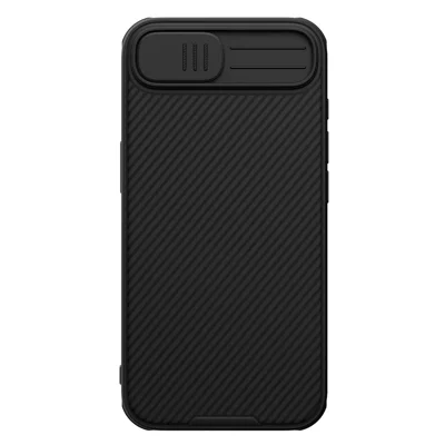 NILLKIN Seria Camshield Pro dla iPhone 16e, obudowa PC + TPU z przesuwanym pokryciem aparatu - Czarny