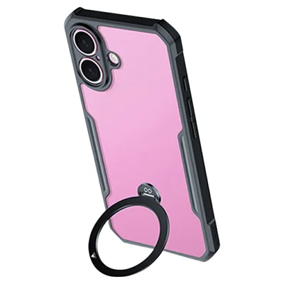 XUNDD For iPhone 16 Case 360 Degree Magnetic Rotating Kickstand Shockproof Phone Cover