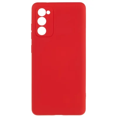 For Samsung Galaxy S20 FE 4G / FE 5G / S20 Lite / S20 FE 2022 TPU Phone Case Liquid Silicone Texture 2.0mm Thick Anti-Scratch Cover - Red