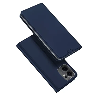 DUX DUCIS For Oppo Reno13 F 5G (Reno 13 FS 5G) / 4G Case  Skin Pro Series Leather Stand Cover Card Holder - Blue