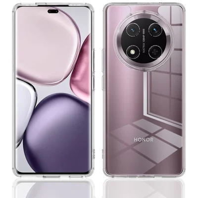 Przezroczysta obudowa na Honor Magic7 Lite 5G / X9c 5G / X60 Pro 5G, pokrywa tylna z TPU i akrylu, odporna na wstrząsy - przezroczysta
