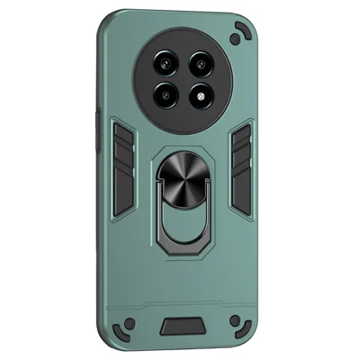 Obudowa na telefon do Realme 13 Pro 5G (Global) / 13 Pro+ 5G (Global) Obronna obudowa PC+TPU z podstawką - Zielony