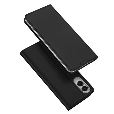 DUX DUCIS For Samsung Galaxy S25 Edge Case  Skin Pro Series Leather Cover Card Holder - Black
