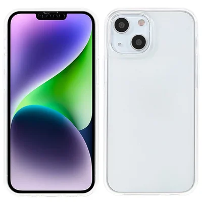Funda desmontable 2 en 1 para iPhone 14, protector de pantalla PET + TPU + cubierta de protección completa de acrílico a prueba de golpes
