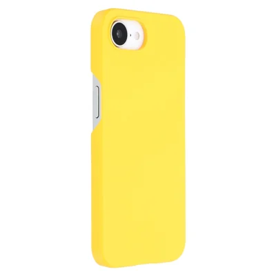 For iPhone 17e / 16e Case Hard PC Drop Proof Frosted Minimalist Phone Cover - Yellow