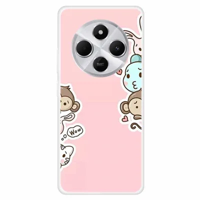 TPU-hoesje voor Xiaomi Redmi 14C 4G / 14R 5G / Poco C75 4G met levendige bedrukking - Anti-val beschermhoesje - Wow
