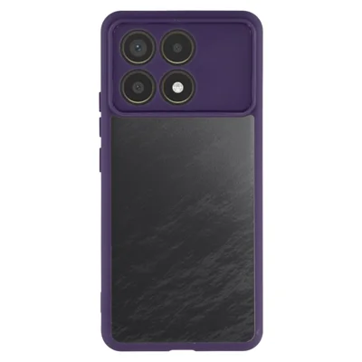 Phone Case for Xiaomi Poco F6 Pro 5G / Redmi K70 Pro 5G / K70 5G TPU + Acrylic Clear Back Cover - Purple