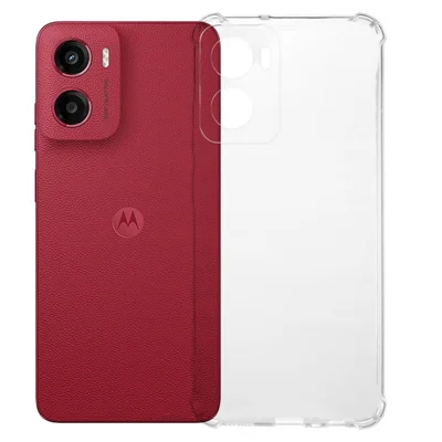KALEBOL For Motorola Moto E15 4G Clear Phone Case  1.5mm TPU Shockproof Phone Cover - Motorola Moto E15