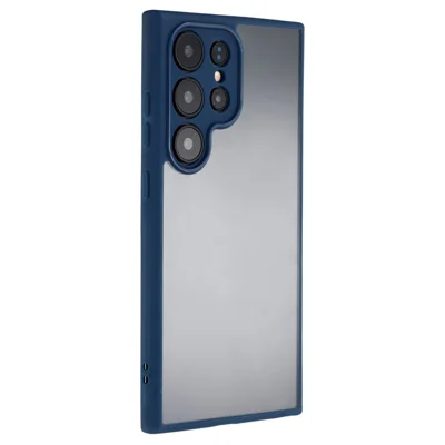 For Samsung Galaxy S23 Ultra Phone Case TPU + Acrylic Clear Back Cover - Sapphire