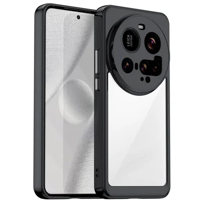 For Xiaomi 15 Ultra Case TPU + Acrylic Protective Clear Phone Cover - Black