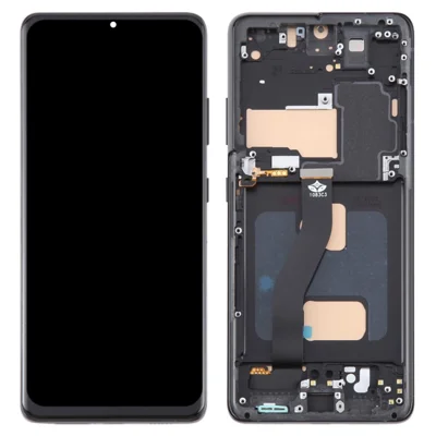 For Samsung Galaxy S21 Ultra 5G G99 Grade C LCD Screen and Digitizer Assembly + Frame Part (TFT) (Without Logo) - Black