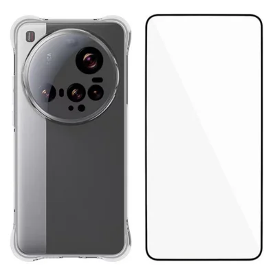 WANLONFENG WL Series for Xiaomi 15 Ultra Case 2.0mm TPU Phone Cover with Tempered Glass Film