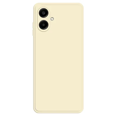 For Samsung Galaxy A06 4G TPU Case Straight Edge Protection Phone Cover - Beige