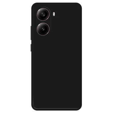 For Xiaomi Poco X7 Pro 5G  /  Redmi Turbo 4 5G TPU Case Straight Edge Protection Phone Cover - Black