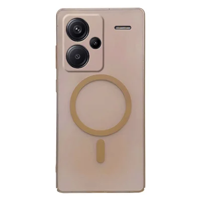 For Xiaomi Redmi Note 13 Pro+ 5G Magnetic Case Precise Cutouts Matte PC Phone Cover - Desert Gold