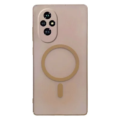 For Honor 200 5G Magnetic Case Precise Cutouts Matte PC Phone Cover - Desert Gold