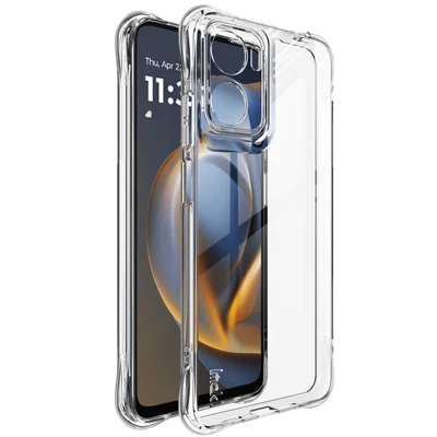 IMAK voor Motorola Moto G05 4G hoesje TPU telefoonhoes Airbag schokbestendige bescherming - Transparant