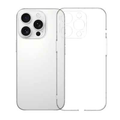 KALEBOL For iPhone 12 Pro 6.1 inch Clear Case  1.5mm Thickened TPU Shockproof Phone Cover - Transparent