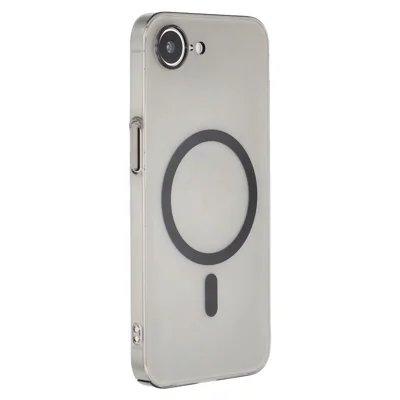 X-LEVEL For iPhone 17e / 16e Case Compatible with MagSafe Clear Back Slim Hard PC Phone Cover - Transparent Black