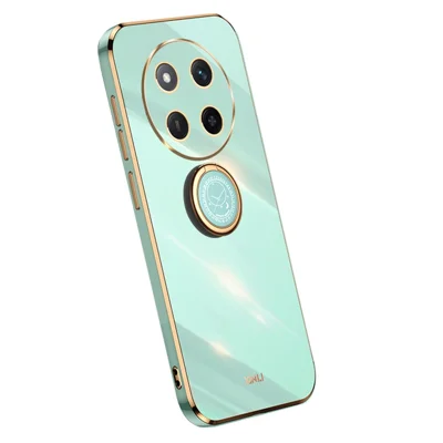 XINLI Obudowa na Honor Magic7 Lite 5G / X9c 5G / X60 Pro 5G z Pigułką i Podstawką, Pokrycie TPU z Galwanizacją - Cyjan