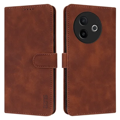 AZNS For vivo Y300i 5G  /  Y39 5G Case PU Leather Wallet Phone Cover - Brown
