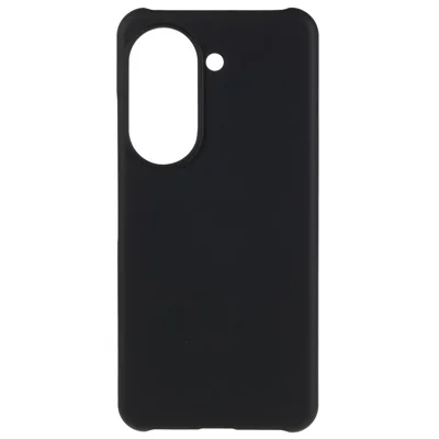 For Asus Zenfone 9 5G Glossy Rubberized Mobile Everyday Case Hard PC Shockproof Defender Phone Cover - Black