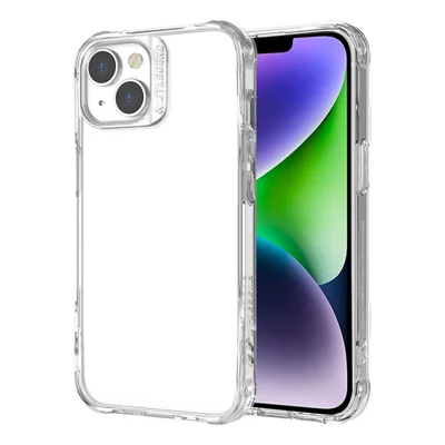 TLEGEND DX Military Grade Phone Case for iPhone 14 Plus, TPU+PC Drop-proof Mobile Phone Cover - Transparent